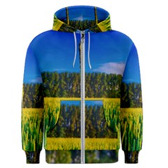 Different Grain Growth Field Men s Zipper Hoodie by Ravend