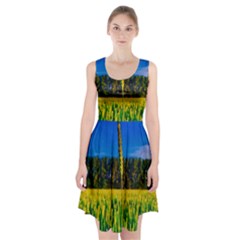 Different Grain Growth Field Racerback Midi Dress by Ravend