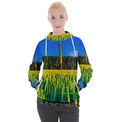 Different Grain Growth Field Women s Hooded Pullover by Ravend