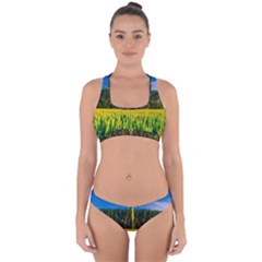 Different Grain Growth Field Cross Back Hipster Bikini Set by Ravend