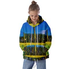 Different Grain Growth Field Kids  Oversized Hoodie by Ravend