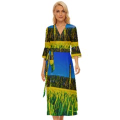 Different Grain Growth Field Midsummer Wrap Dress by Ravend