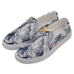 Nature Mountains Landscape Forest Men s Canvas Slip Ons by Ravend