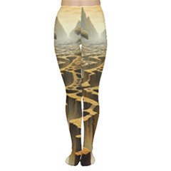 Landscape Mountains Forest Trees Nature Tights