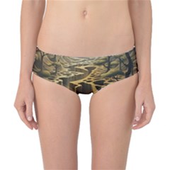 Landscape Mountains Forest Trees Nature Classic Bikini Bottoms by Ravend