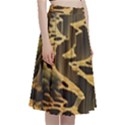 Landscape Mountains Forest Trees Nature A-Line Full Circle Midi Skirt With Pocket View3