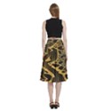 Landscape Mountains Forest Trees Nature A-Line Full Circle Midi Skirt With Pocket View4