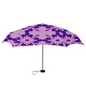 Pink And Purple Flowers Pattern Mini Folding Umbrellas View3