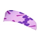 Pink And Purple Flowers Pattern Stretchable Headband View1