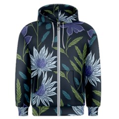 Abstract Floral- Ultra-stead Pantone Fabric Men s Zipper Hoodie by shoopshirt