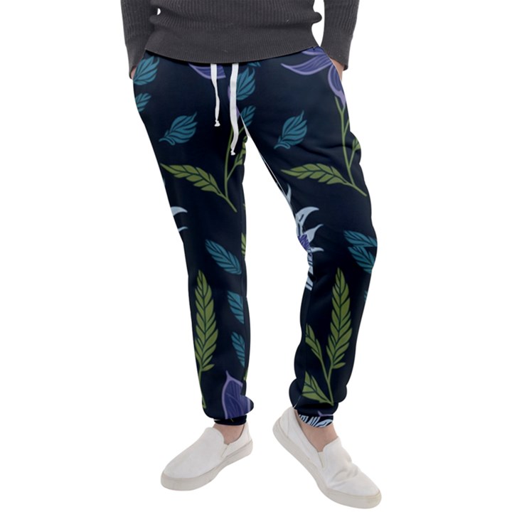 Abstract Floral- Ultra-stead Pantone Fabric Men s Jogger Sweatpants