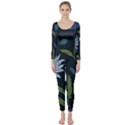 Abstract Floral- Ultra-stead Pantone Fabric Long Sleeve Catsuit View1