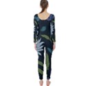 Abstract Floral- Ultra-stead Pantone Fabric Long Sleeve Catsuit View2