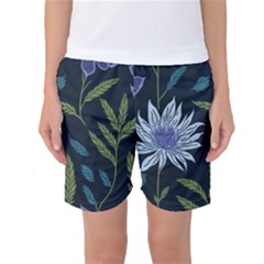 Abstract Floral- Ultra-stead Pantone Fabric Women s Basketball Shorts by shoopshirt