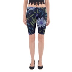 Abstract Floral- Ultra-stead Pantone Fabric Yoga Cropped Leggings by shoopshirt