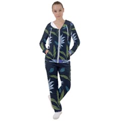 Abstract Floral- Ultra-stead Pantone Fabric Women s Tracksuit