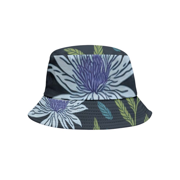 Abstract Floral- Ultra-stead Pantone Fabric Bucket Hat (Kids)