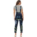 Abstract Floral- Ultra-stead Pantone Fabric Women s Pinafore Overalls Jumpsuit View4