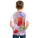 Seamless Pattern With Roses And Butterflies Kids  Basketball Tank Top View2