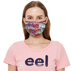 Abstract Waves Cloth Face Mask (adult) by kaleidomarblingart