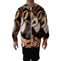 Vintage Possum Pattern Kids  Hooded Windbreaker by Valentinaart