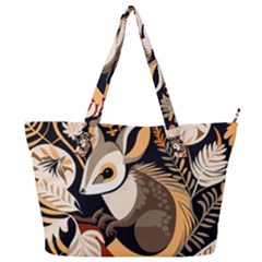 Vintage Possum Pattern Full Print Shoulder Bag by Valentinaart