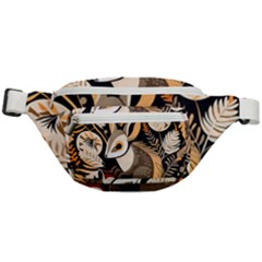 Vintage Possum Pattern Fanny Pack by Valentinaart