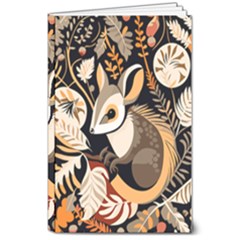 Vintage Possum Pattern 8  X 10  Softcover Notebook by Valentinaart