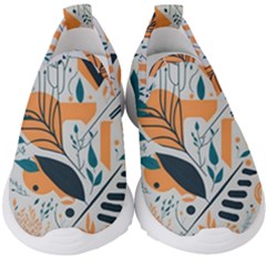 Pattern Flowers Design Nature Kids  Slip On Sneakers by uniart180623