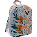 Pattern Flowers Design Nature Zip Up Backpack View2