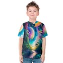 Jungle Moon Light Plants Space Kids  Cotton T-Shirt View1