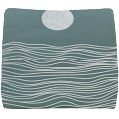 Sea Waves Moon Water Boho Seat Cushion by uniart180623