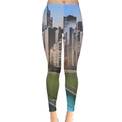 Building City Urban Path Road Skyline Everyday Leggings  by uniart180623