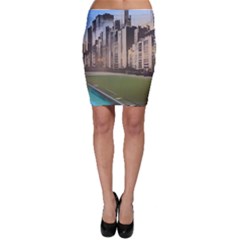 Building City Urban Path Road Skyline Bodycon Skirt by uniart180623