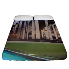 Building City Urban Path Road Skyline Fitted Sheet (king Size) by uniart180623