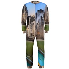 Building City Urban Path Road Skyline Onepiece Jumpsuit (men) by uniart180623