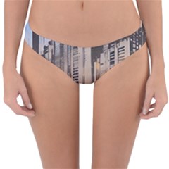 Building City Urban Path Road Skyline Reversible Hipster Bikini Bottoms by uniart180623