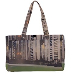 Building City Urban Path Road Skyline Canvas Work Bag