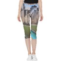 Building City Urban Path Road Skyline Inside Out Lightweight Velour Capri Leggings  View1