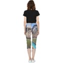 Building City Urban Path Road Skyline Inside Out Lightweight Velour Capri Leggings  View2