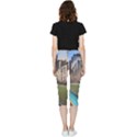 Building City Urban Path Road Skyline Inside Out Lightweight Velour Capri Leggings  View4