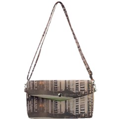 Building City Urban Path Road Skyline Removable Strap Clutch Bag by uniart180623