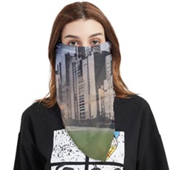 Building City Urban Path Road Skyline Face Covering Bandana (triangle) by uniart180623