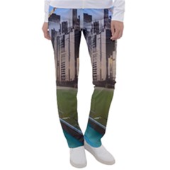 Building City Urban Path Road Skyline Women s Casual Pants by uniart180623