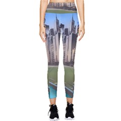 Building City Urban Path Road Skyline Pocket Leggings  by uniart180623