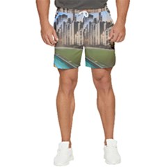 Building City Urban Path Road Skyline Men s Runner Shorts by uniart180623