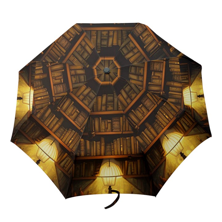 Books Library Folding Umbrellas