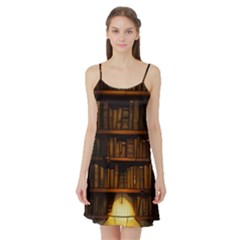 Books Library Satin Night Slip by uniart180623