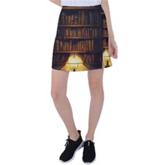 Books Library Tennis Skirt by uniart180623