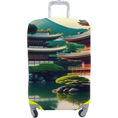 Japan Mount Fuji Japanese Luggage Cover (large) by uniart180623